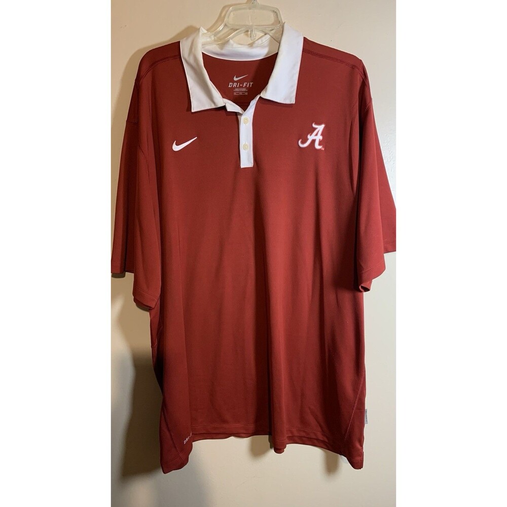 Alabama Crimson Tide Nike Dri Fit Polo Shirt Golf  Football XXXl 3XL